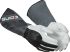 GUIDE GLOVES GUIDE 1230 Grey, White Leather Heat Resistant Work Gloves, Size 8