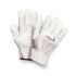 Lebon Protection F/27 White Leather Abrasion Resistant Gloves, Size 8