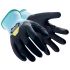 HexArmor 60683 Black, Blue HPPE, Polyester Abrasion Resistant, Breathable, Cut Resistant, Dry Environment, General