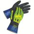 HexArmor 60708 Hi-Viz Yellow Cotton Abrasion Resistant, Cut Resistant, Oil Protection, Puncture Resistant, Tear