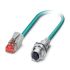 Phoenix ContactVS, 2m Cat5, Blue M12 to Female RJ45 MaleShielded, Terminated Polyurethane Sheath