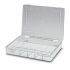 Phoenix Contact 8 Cell Transparent Polystyrene Compartment Box, 55mm x 335mm