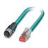 Phoenix ContactNBC, 1m Cat5, Blue RJ45 to Male M12 FemaleShielded, Terminated Polyurethane Sheath