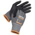 Uvex athletic lite Black, Grey Elastane, HPPE, Polyamide, Steel Abrasion Resistant Work Gloves, Size 8, Micro-NBR Foam