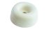 Guitel Hervieu White Rubber Bumper Door Stop, 20mm Diameter, 10mm Long