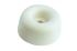 Guitel Hervieu White Rubber Bumper Door Stop, 30mm Diameter, 18mm Long