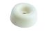 Guitel Hervieu White Rubber Bumper Door Stop, 40mm Diameter, 25mm Long