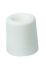 Guitel Hervieu White Rubber Bumper Door Stop, 30mm Diameter, 25mm Long