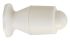 Guitel Hervieu White Polypropylene Door Stopper, 37mm Diameter, 68mm Long