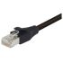 L-ComTRD, 2m Cat5e, Black RJ45 to Male RJ45 Male, Aluminium/Polyester FoilShielded, Terminated PVC Sheath