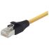 L-ComTRD, 1.52m Cat5e, Yellow RJ45 to Male RJ45 Male, Aluminium/Polyester FoilShielded, Terminated PVC Sheath