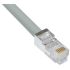 L-ComTRD, 20ft Cat5e, Grey RJ45 to Male RJ45 Male, Nickel Plated CopperShielded, Terminated PVC Sheath