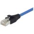 L-ComTRD, 1ft Cat5e, Blue RJ45 to Male RJ45 Male, Aluminium/Polyester FoilShielded, Terminated PVC Sheath