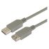 Cable USB 2.0 L-Com, con A. USB Macho, con B. USB A Macho, long. 0.5m