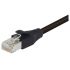 L-ComTRD, 10ft Cat6, Black RJ45 to Male RJ45 Male, Aluminium/Polyester FoilShielded, Terminated LSZH Sheath