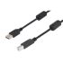 Cable USB 2.0 L-Com, con A. USB 2.0 Macho, con B. USB B Macho, long. 1m