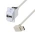 Cable USB 2.0 L-Com, con A. USB A Macho, con B. Conector tipo A Macho, long. 12plg