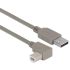 Cable USB 2.0 L-Com, con A. USB Macho, con B. USB Macho, long. 0.8m