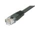 L-ComTRD, 2ft Cat5e, Black RJ45 to Male RJ45 MaleUnshielded, Terminated PVC Sheath