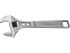 Ega-Master Adjustable Spanner, 35 mm Overall, 6in Jaw Capacity, Straight Handle