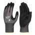 Skytec SKG00079 Black HPPE, Nylon, Tungsten Cut Resistant Work Gloves, Size 8 - M, Foam Nitrile Coating