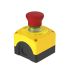 Banner SSA-EBM Series Twist Release Emergency Stop Push Button, Panel Mount, 22mm Cutout, DPST, IP65