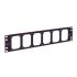 L-Com Black Steel Rack Panel, 2U, 482.6 x 44.5mm