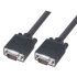 L-Com Male 15 Pin D-sub to Male 15 Pin D-sub SVGA Cable, 3ft Black