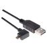 L-Com USB 2.0 Cable, Male USB to Male USB  Cable, 0.5m