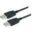 L-Com USB 2.0 Cable, Male USB A to Male USB A  Cable, 0.8m