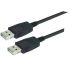 L-Com USB 2.0, Male USB to Male USB A, 2m