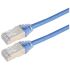 L-ComTRD, 1.52m Cat6a, Blue RJ45 to Male RJ45 Male, Aluminium/Polyester FoilShielded, Terminated PVC Sheath