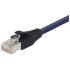 L-ComTRD, 10ft Cat6, Blue RJ45 to Male RJ45 Male, Aluminium/Polyester FoilShielded, Terminated PVC Sheath