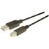 Cable USB 2.0 L-Com, con A. USB Macho, con B. USB B Macho, long. 2m