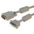 L-Com, Male DVI to Female DVI  Cable, 3ftGrey sheathAluminium/Polyester shielding