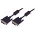 L-Com, Male DVI to Male DVI  Cable, 15ftBlack sheathAluminium Foil, Braid shielding