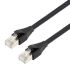 L-ComTRD, 5m Cat7, Black RJ45 to Male RJ45 Male, Aluminium/Polyester FoilShielded, Terminated LSZH Sheath