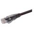 L-ComTRD, 3ft Cat5e, Black RJ45 to Male RJ45 MaleShielded, Terminated PVC Sheath