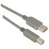 L-Com USB 2.0, Male USB to Male USB B, 1m