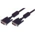 L-Com, Male DVI to Male DVI  Cable, 10ftBlack sheathAluminium Foil, Braid shielding