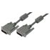 L-Com, Male DVI to Male DVI  Cable, 15ftGrey sheathAluminium Foil, Braid shielding