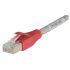 L-ComTRD, 10ft Cat5e, Grey RJ45 to Male RJ45 Male, Nickel Plated CopperShielded, Terminated PVC Sheath