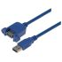 L-Com USB 3.0 Cable, Male USB to Male USB A  Cable, 1m