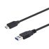 L-Com USB 3.0, Male USB to Male USB A, 1m