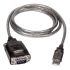 L-Com USB 2.0 Cable, Male USB A to Male DB9  Cable, 1.1m