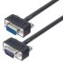 L-Com Male 15 Pin D-sub to Female 15 Pin D-sub SVGA Cable, 5ft Black