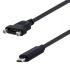 L-Com Cable, Male USB to Female USB C  Cable, 0.5m