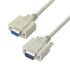 L-Com Male 9 Pin D-sub to Female 9 Pin D-sub Cable assembly, 10ft PVC