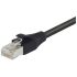 L-ComTRD, 3ft Cat6, Black RJ45 to Male RJ45 Male, Aluminium/Polyester FoilShielded, Terminated PVC Sheath