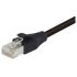 L-ComTRD, 10ft Cat6a, Black RJ45 to Male RJ45 Male, Aluminium/Polyester FoilShielded, Terminated Polyurethane Sheath